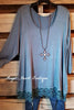 Any Occasion Tunic - Antique Blue [product type] - Angel Heart Boutique